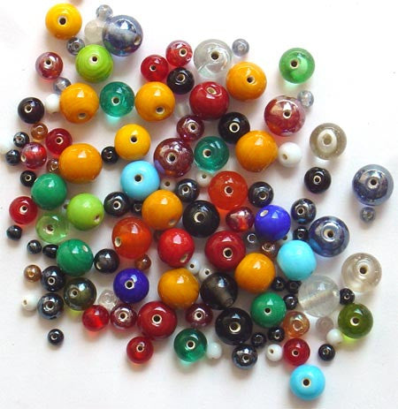Round Polished Beads, Assorted